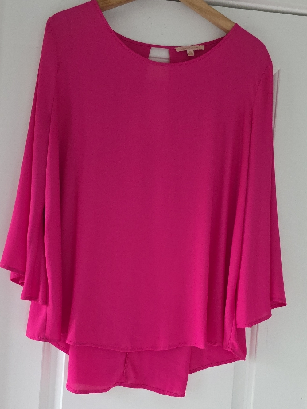 Gibson Latimer Fushia Pink Flowy Tunic Top